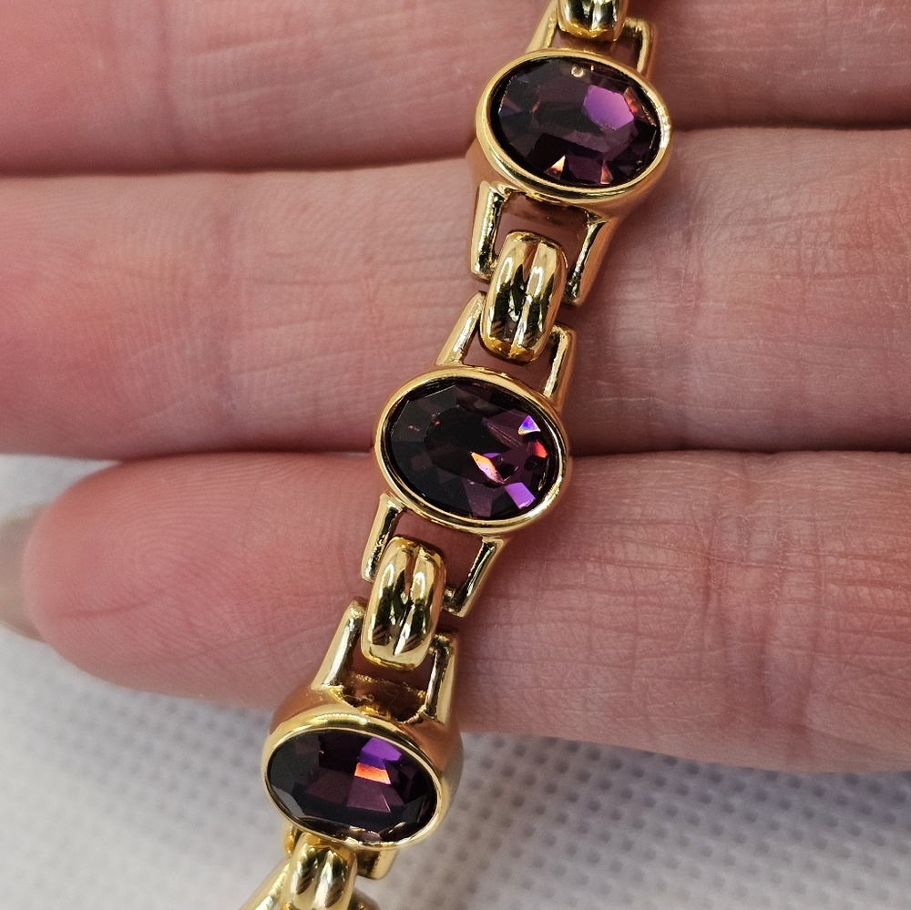 Authentic Vintage Swavorski Crystal Bracelet - Picture 3 of 8